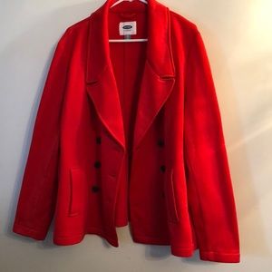 Red peacoat